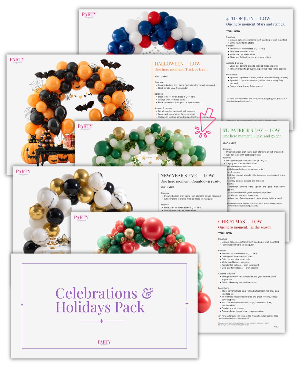 Celebrations & Holidays Pack